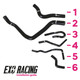 Exoracing Silicone Hose Kit For Honda Civic B16 B18 6pc Diagram