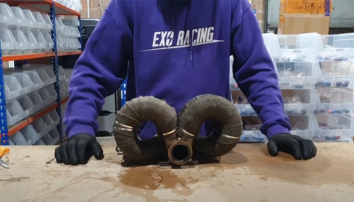 finished exhaust manifold