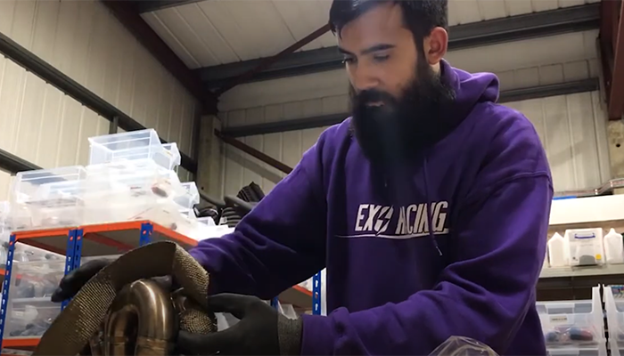 wrap the exhaust wrap fully around the manifold