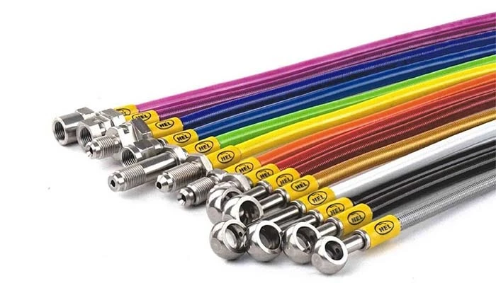 HEL brake lines colour options