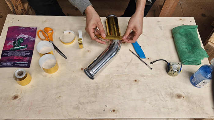 install the strips to the bends