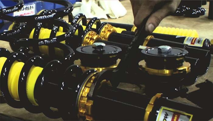 Coilover installation considerations including fitment and setup checks