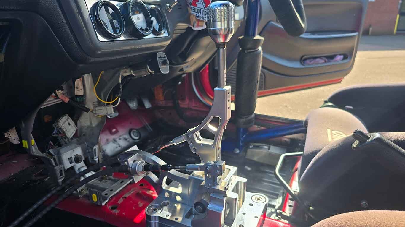 k-tuned short shifter installed