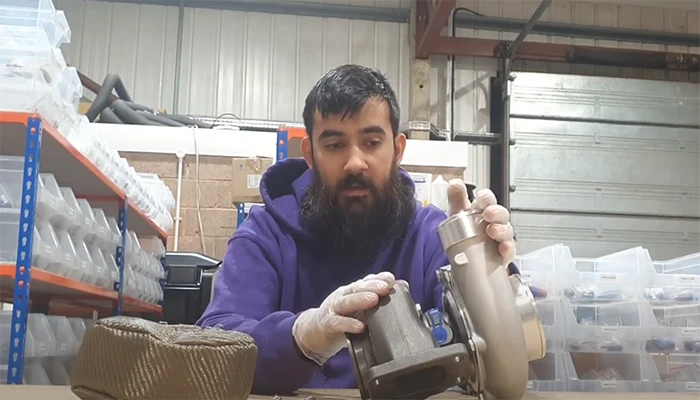 make sure the turbocharger is cool to the touch