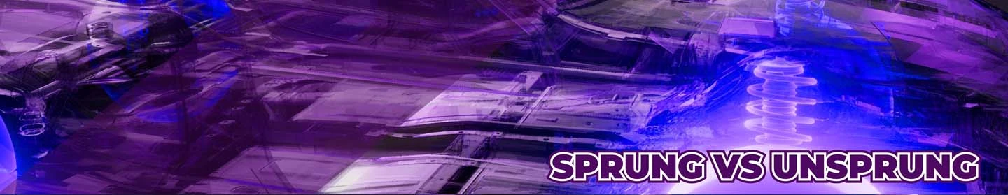 car weight reduction sprung vs unsprung