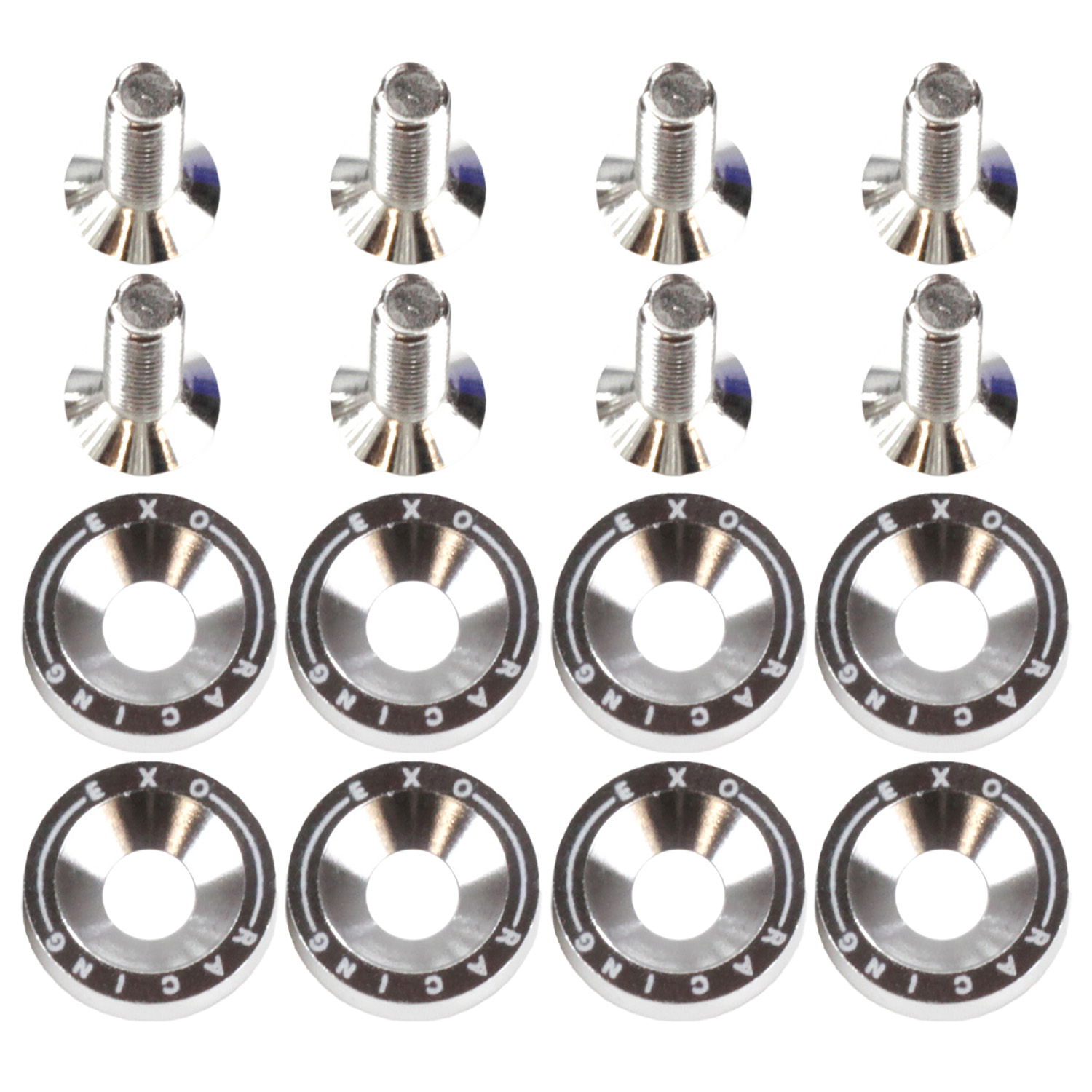 Blue JDM Engine Motor Aluminum Valve Cover Washer Bolts Kit For K-Series K20 K24