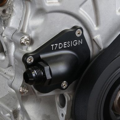 Timing Chain Tensioner Cover Turbo Oil Drain Black K20 K24