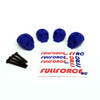 FOR Traxxas X-MAXX Custom 3D printed skull body washers by Fullforce RC.  Complete with hardware.  4 PACK Blue version.