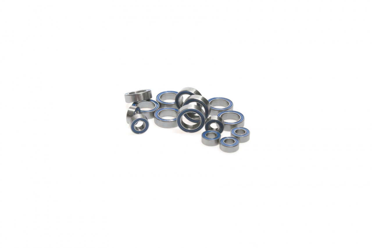 Associated RC18 series Blue rubber sealed 15 piece bearing kit from Fullforce RC.