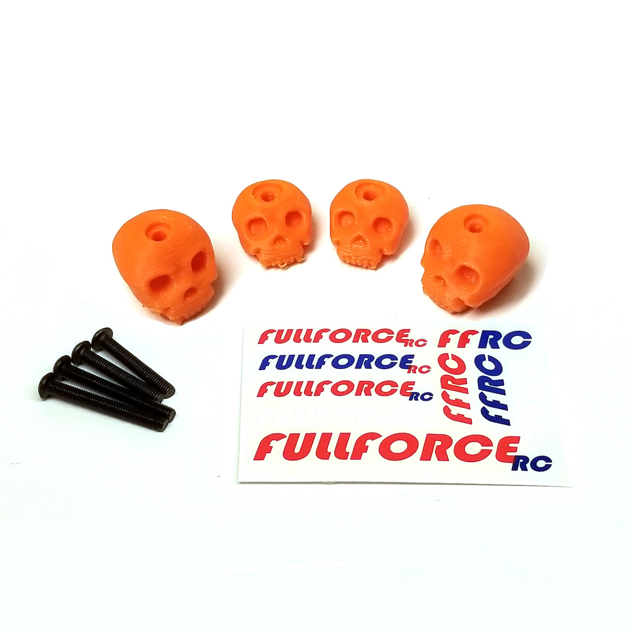 TRAXXAS XMAXX CUSTOM 3D PRINTED BODY WASHERS SKULL (4)