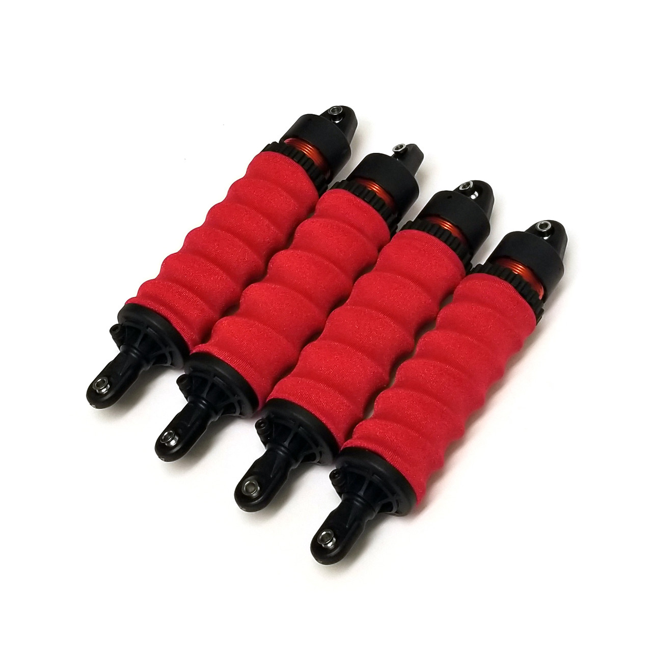 FOR Traxxas MAXX 4S Solid Red shock boots.  Pack of 4