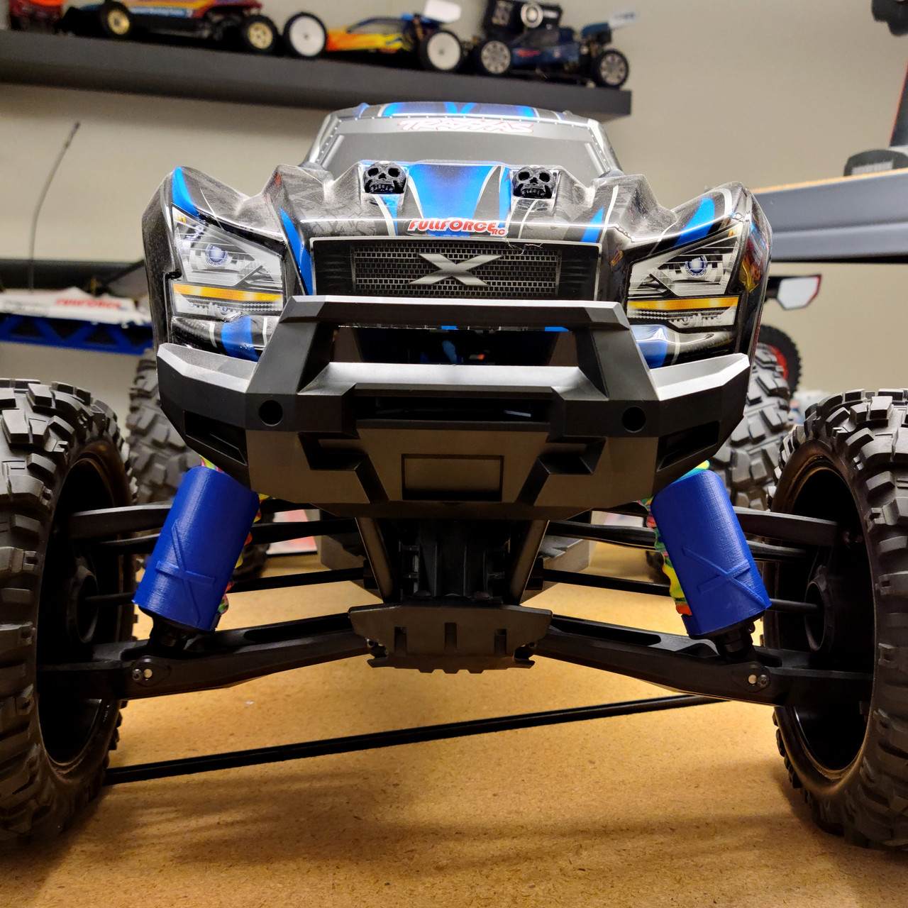 TRAXXAS X-MAXX 3D PRINTED ABS SHOCK GUARDS (4)