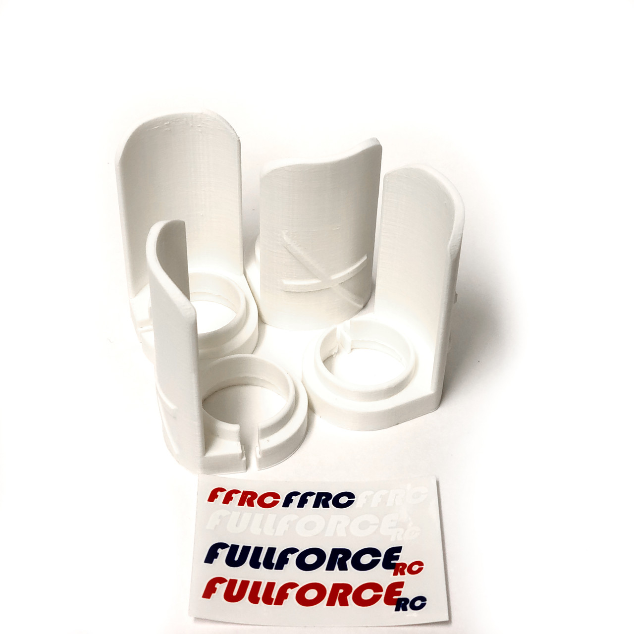 FOR Traxxas X-MAXX ABS Shock Guard in White.