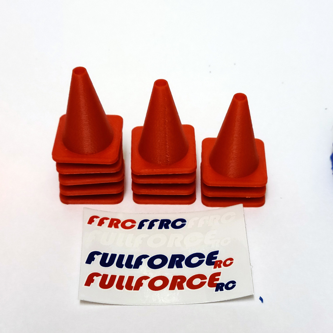 10th SCALE 3D PRINTED ABS TRAFFIC CONES 12 PCS