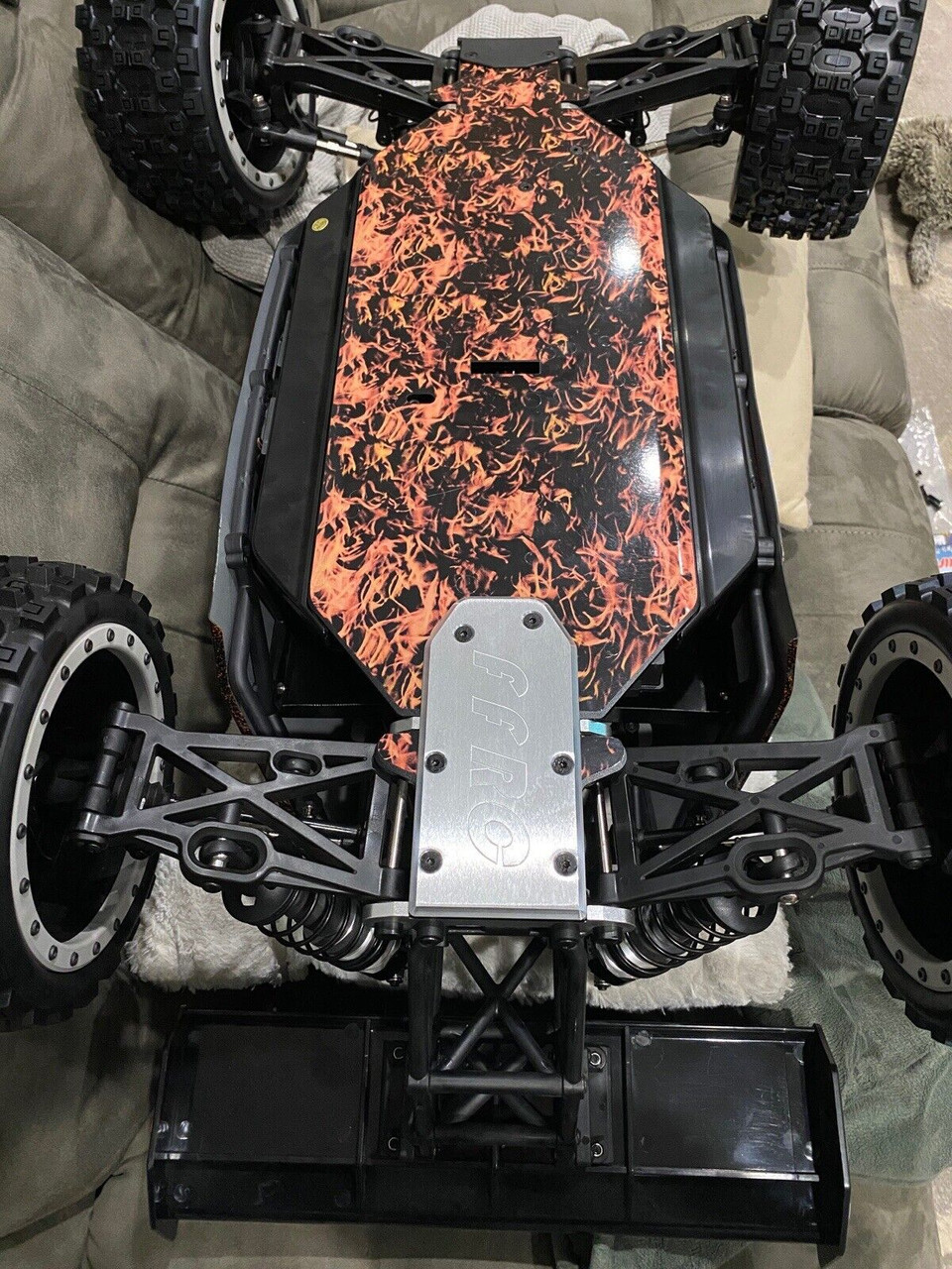 LOSI DBXLE 2.0 ALUMINUM HEAVY DUTY REAR SKID