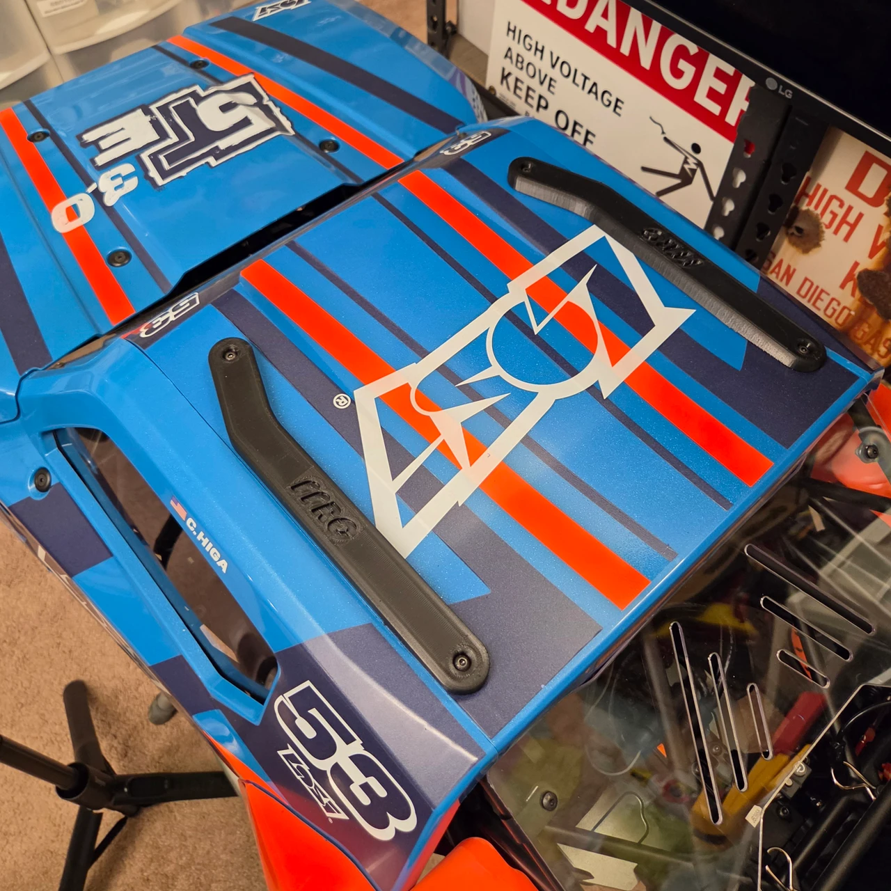 LOSI 5IVE-TE 3.0 3D PRINTED ABS ROOF RAILS (2)