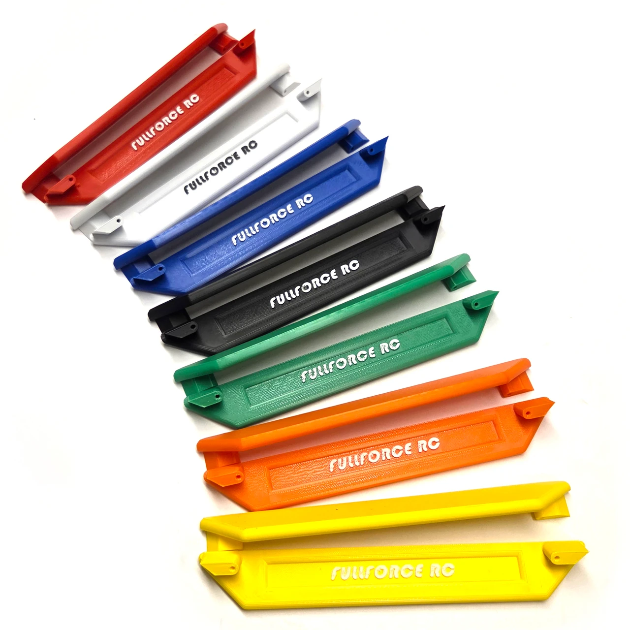 FOR Traxxas X-MAXX & XRT.  ABS 3D Printed Nerf bars are here!  Tweak these things to match your color scheme!  Available in  Red, White, Blue, Black, Gree, Orange and Yellow!