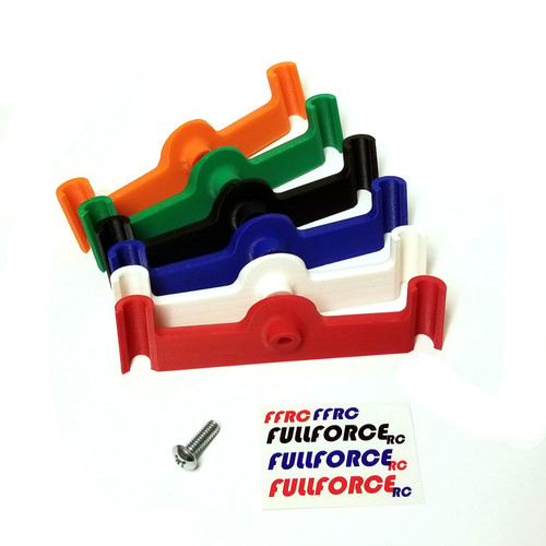Traxxas X-MAXX GoPro mount by Fullforce RC.  3D printed from ABS plastic.  Available in Red, White, Blue, Black, Green and Orange.