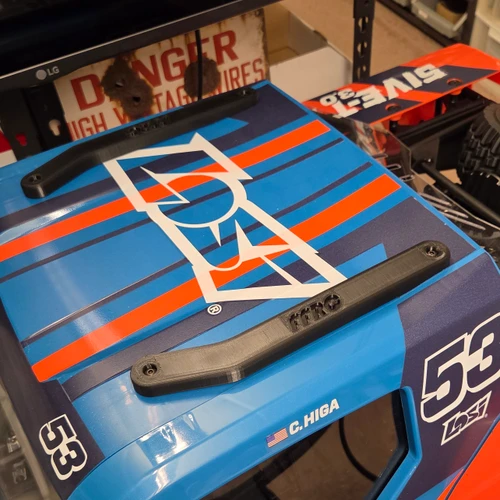 Roof Skids for the 5ive-T 3.0 trucks!  Get em now!  The originals direct from Fullforce RC, made in house.  3D printed from quality ABS material.