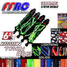 ARRMA 8th SCALE KRATON OUTCAST TYPHON 6S SHOCK BOOTS (Set of 4)