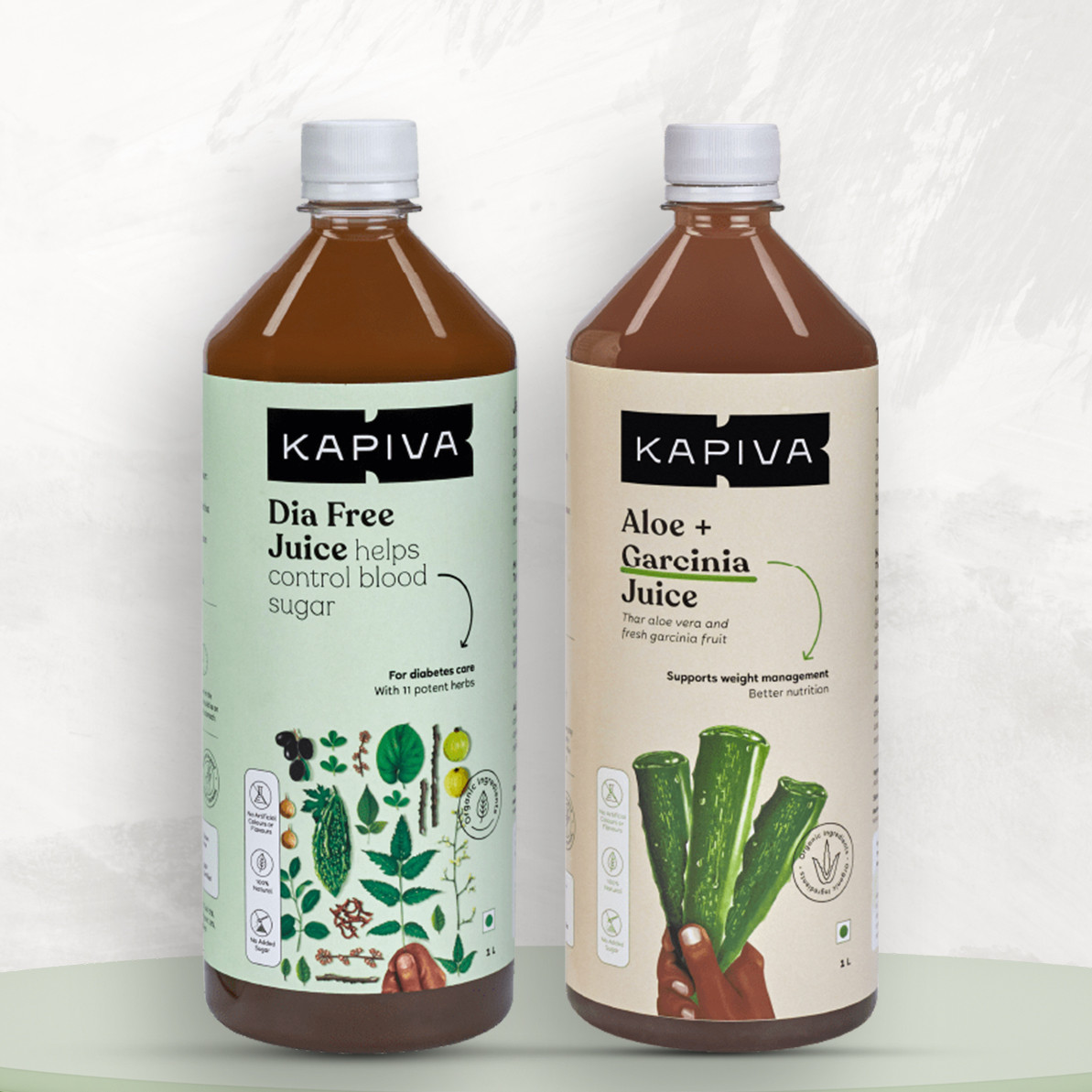 Dia Free Juice & Aloe Garcinia Juice - Diabetes & Weight Care Combo