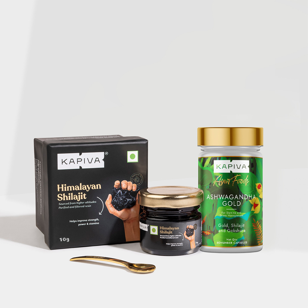 Himalayan Shilajit + Ashwagandha Gold Capsules