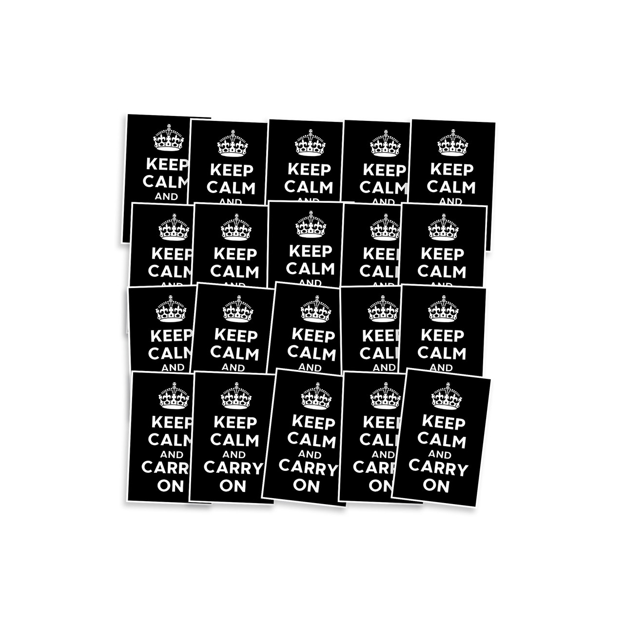 Adesivo Empireposter Keep Calm And Carry On – Fumetto Divertente (Ø 9,5 Cm)