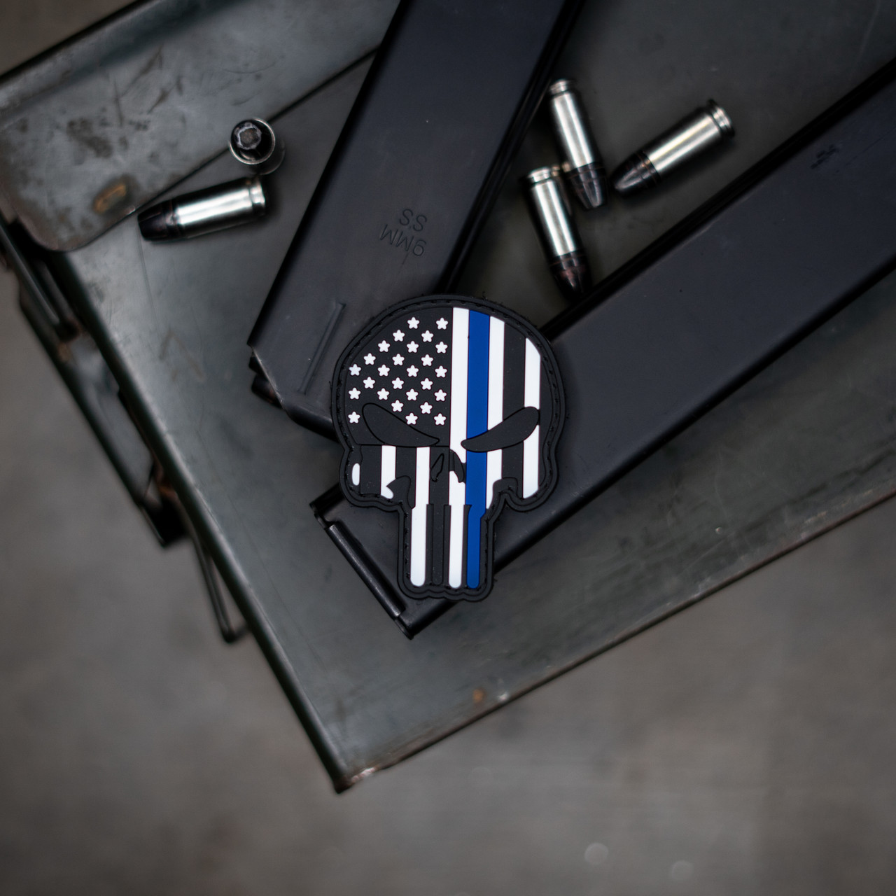 Thin Blue Line Punisher – Morale Patch® Armory