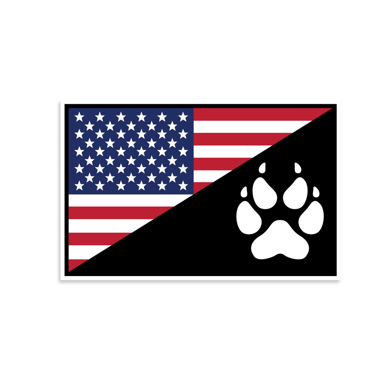 K9 US Flag PVC Morale Patch