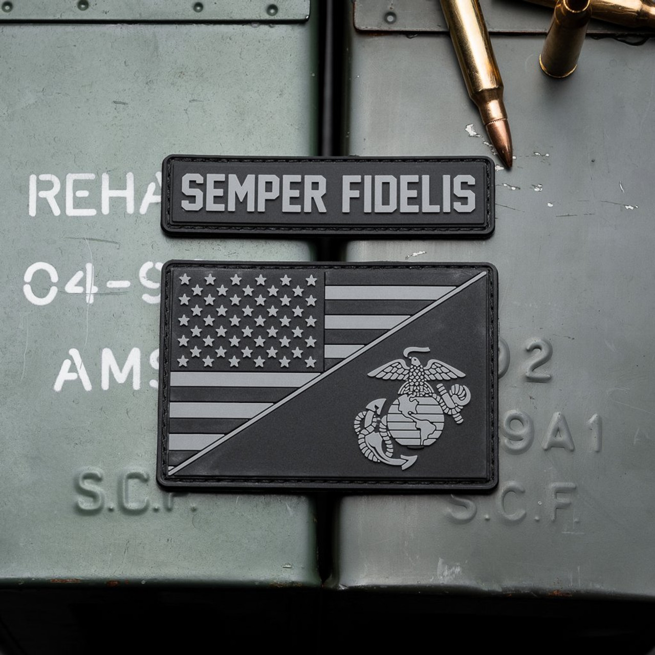 MSM  Sealed US Flag Patch  左右set