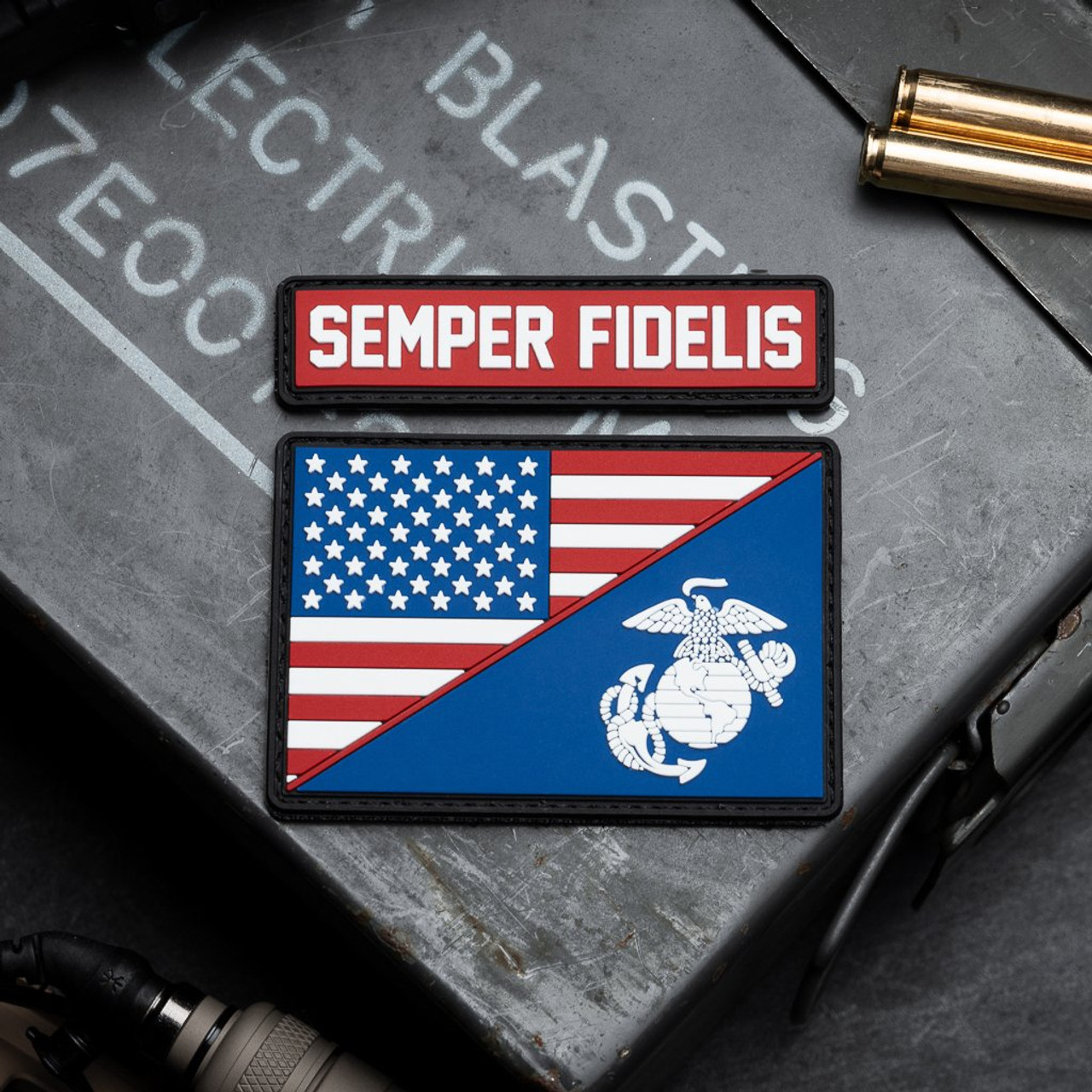 MSM  Sealed US Flag Patch  左右set