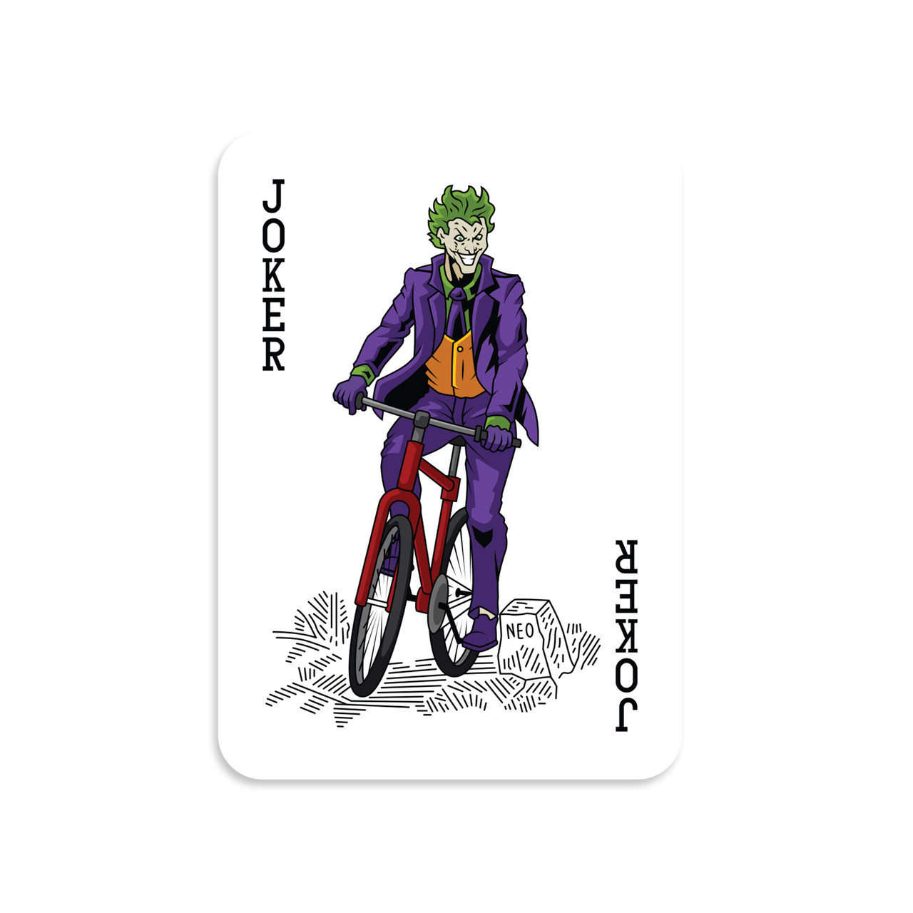 Joker Playing Card Vinyl Sticker