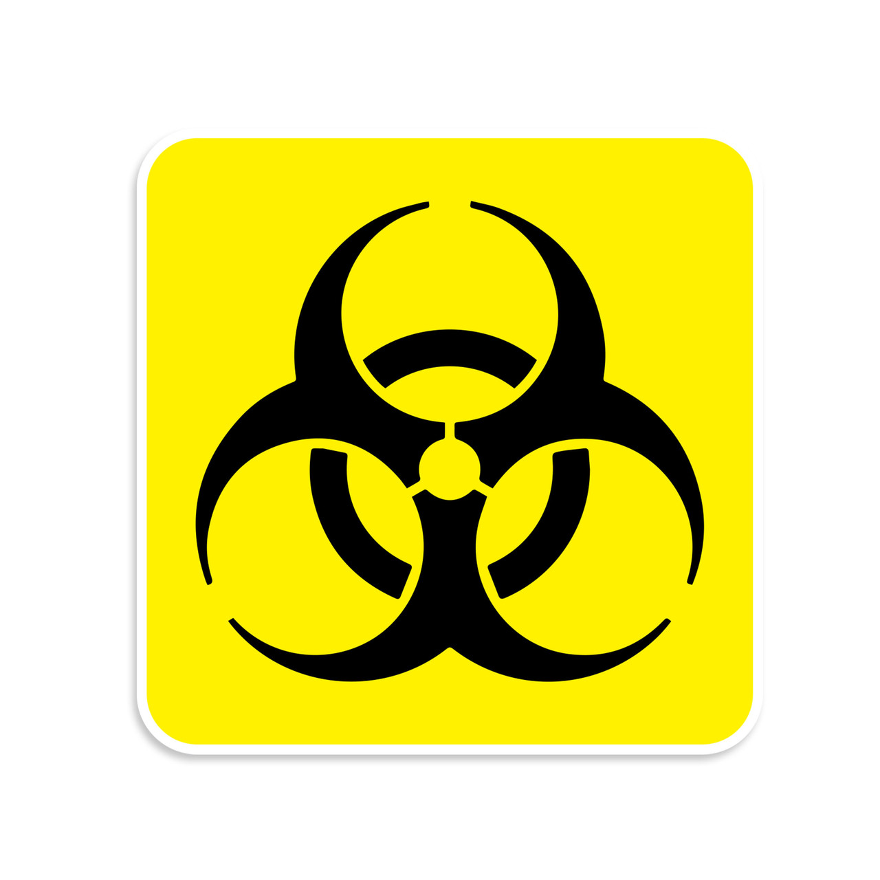 Bio-hazard Sticker - Splatter Bio Hazard Symbol Decal - Choose