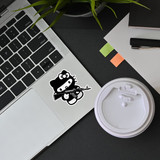 AK-47 Tactical Hello Kitty Sticker applied to laptop or water bottle – parody vinyl decal AK-47 Tactical Hello Kitty Sticker applied to laptop or water bottle – parody vinyl decal