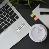 Funny dark humor sticker applied to laptop or water bottle – Going to Hell decal Funny dark humor sticker applied to laptop or water bottle – Going to Hell decal