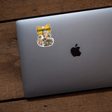 Wu-Tang bonsai vinyl sticker applied on MacBook laptop