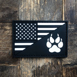 US Flag K9 PVC Morale Patch