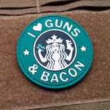 I Love Guns and Bacon Morale Patch