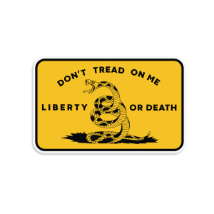 Liberty Or Death Don't Tread On Me Sticker