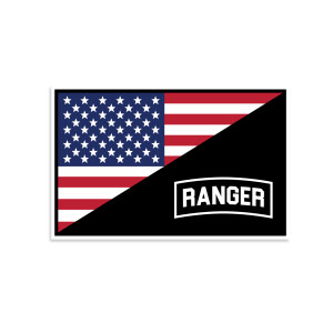 US Flag Ranger Sticker