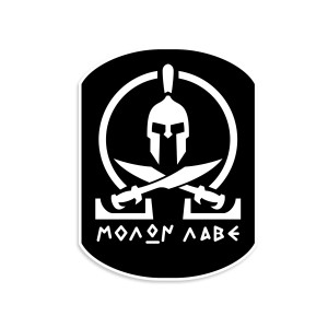 Molon Labe Spartan Sticker Molon Labe Spartan Sticker