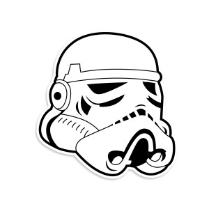Stromtrooper Helmet Sticker