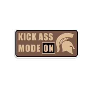Kick Ass Mode On Sticker