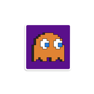 Pac-Man Clyde Mini Sticker