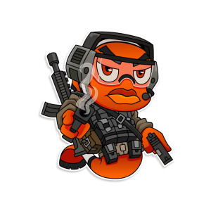 Tactical Clownfish Vinyl Sticker Tactical Clownfish Vinyl Sticker