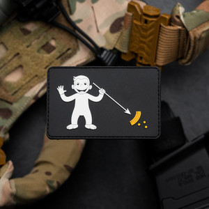 PVC Morale Patches, Hook & Velcro Backed