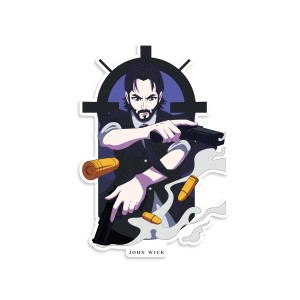 Anime John Wick Sticker
