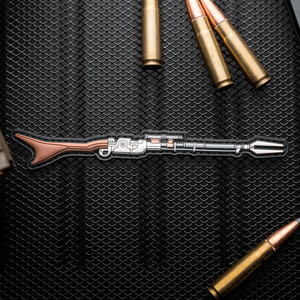 Mandalorian Amban Phase-Pulse Blaster Sniper Rifle PVC Morale Patch