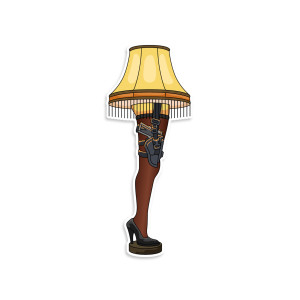 A Christmas Story Leg Lamp Vinyl Sticker
