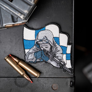 Simo Hayha "White Death" Embroidered Patch Simo Hayha "White Death" Embroidered Patch